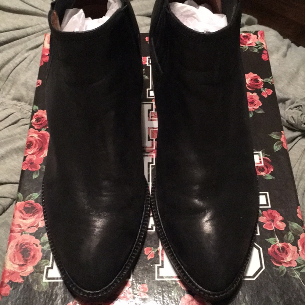 Jeffrey Campbell Ankle Gold Heel Booties